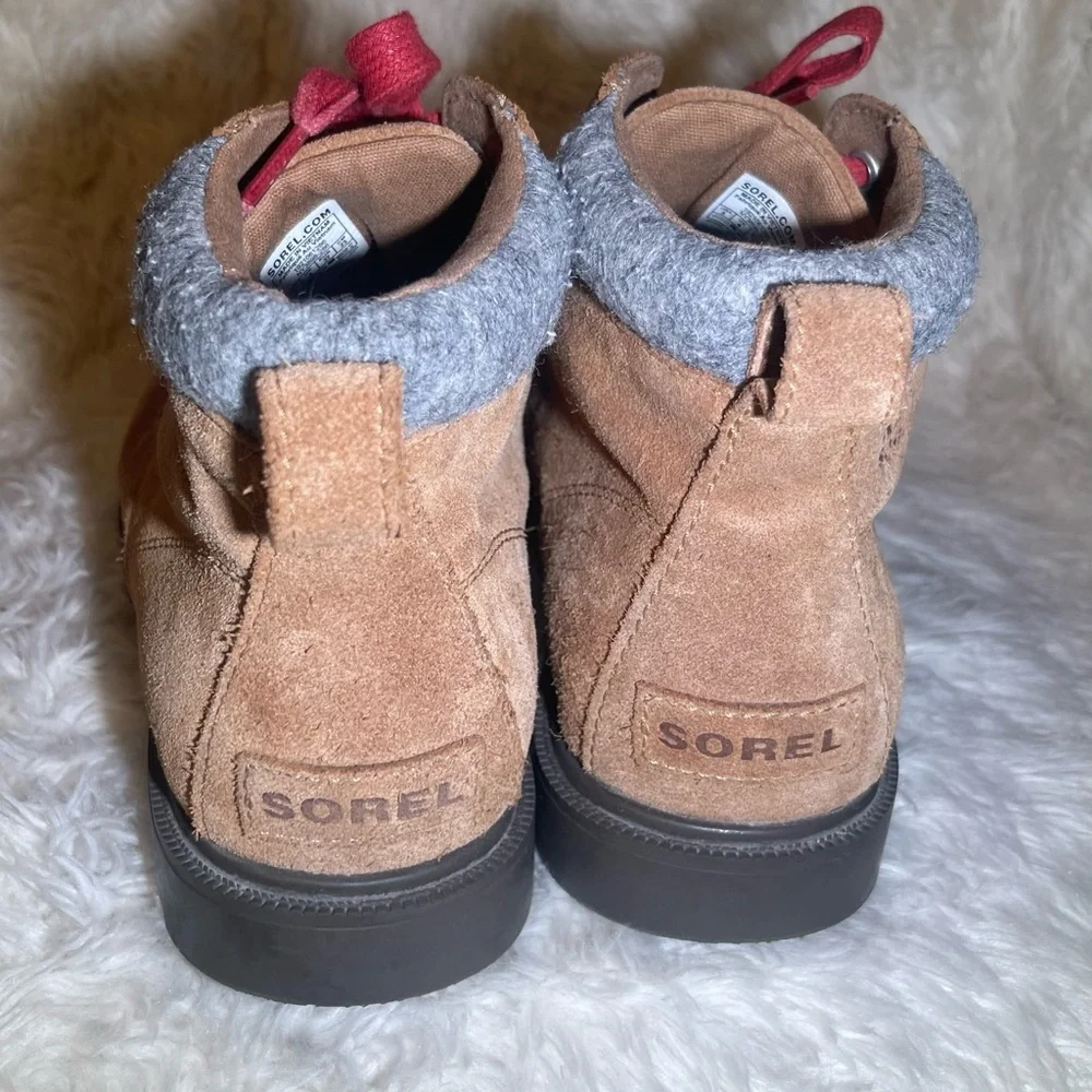 Sorel madson boys waterproof moc toeTan Suede Boots size 5